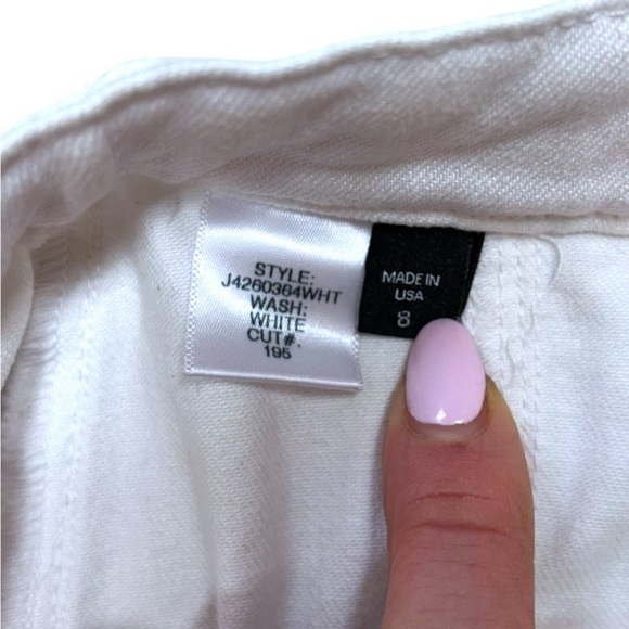 Veronica Beard Jeans Skirt Women's Size 8 Button Front Braided White Denim Mini - Picture 5 of 13